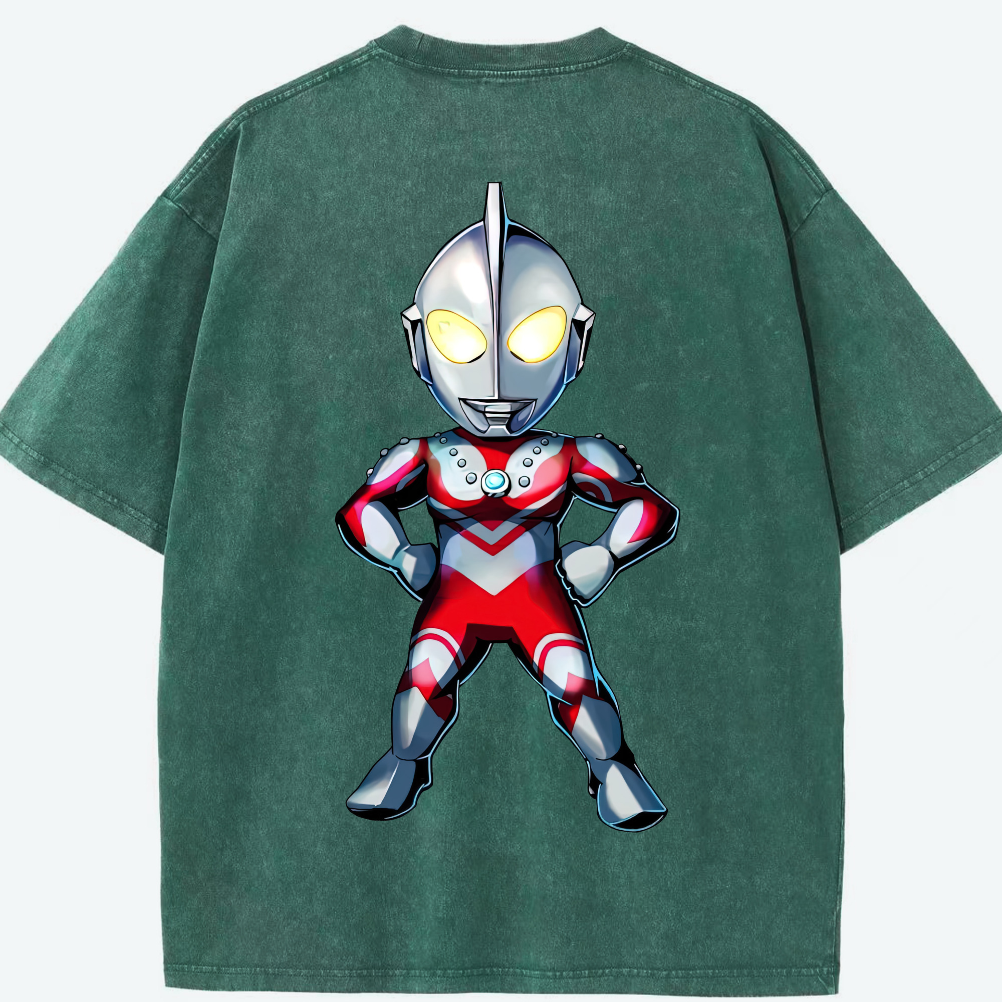（画像用） ウルトラマン Ultraman 綿100% ヴィンテージ風 半袖Tシャツ（背面プリント）